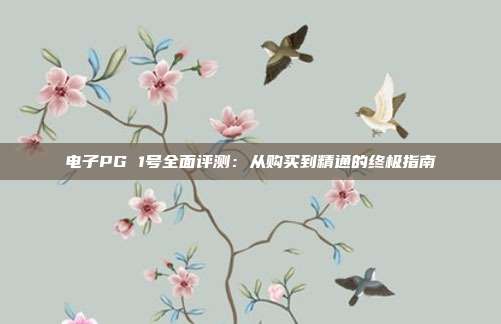 电子PG 1号全面评测：从购买到精通的终极指南