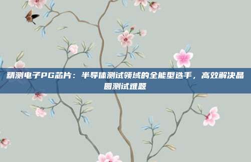 精测电子PG芯片:半导体测试领域的全能型选手,高效解决晶圆测试难题