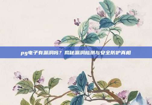 pg电子有漏洞吗？揭秘漏洞检测与安全防护真相