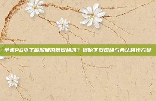 单机PG电子破解版值得冒险吗？揭秘下载风险与合法替代方案