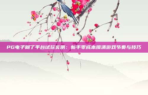 PG电子糊了平台试玩实测:新手零成本摸清游戏节奏与技巧