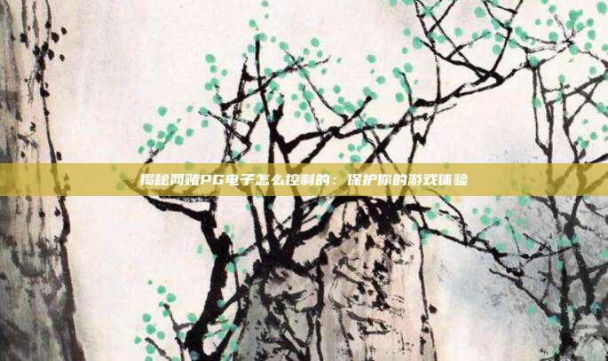 揭秘网赌PG电子怎么控制的:保护你的游戏体验