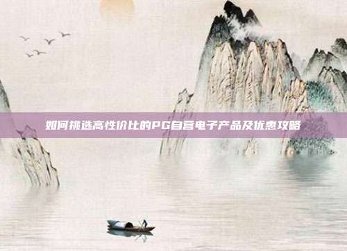 如何挑选高性价比的PG自营电子产品及优惠攻略