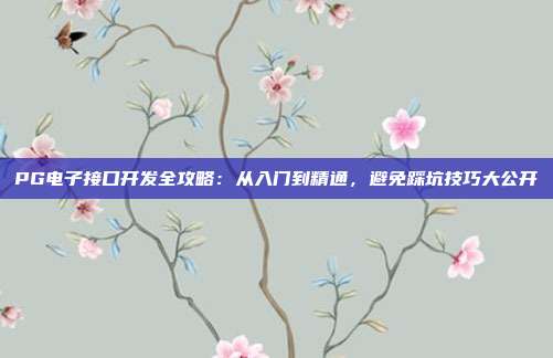 PG电子接口开发全攻略:从入门到精通,避免踩坑技巧大公开
